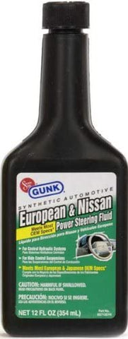 Gunk Synthetic Power Steering Fluid for European & Nissan Vehicles (12 oz.)
