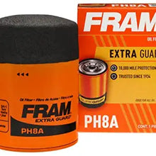 FRAM Extra Guard PH8A, 10K Mile Change Interval Spin-On Oil Filter