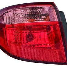 Go-Parts - for 2017 - 2018 Toyota Corolla Tail Light Rear Lamp Assembly Replacement - Left (Driver) (CAPA Certified) 81560-02B00 TO2804130C Replacement