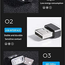 2 Piece Color Ultra USB Plug In Mini LED Car Interior Ambient Lighting Lamp Kit (RED)
