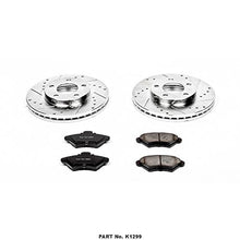 Power Stop K1299 Front Z23 Carbon Fiber Brake Pads with Drilled & Slotted Brake Rotors Kit