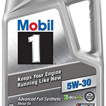 Mobil 1 Advanced Full Synthetic Motor Oil 5W-30, 5-Quart bundle with Mobil 1 M1-108A Extended Performance Oil Filter