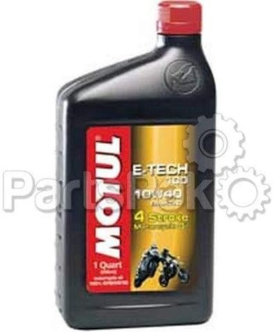 Motul E-Tech 100 Synthetic Oil 10w40 1 quart for 4 Stroke Engine (2850QTA)