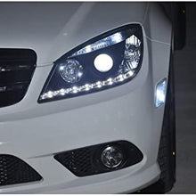 Spyder Auto PRO-YD-MBW20408-DRL-BK Mercedes Benz C-Class W204 Black DRL LED Projector Headlight