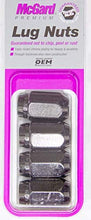 McGard 64031 Black (M12 x 1.5 Thread Size) Cone Seat Style Lug Nut, (Set of 4), 4 Lug Nuts