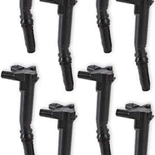 NEW MSD IGNITION COILS,BLACK,8 PACK,COMPATIBLE WITH 2010-2014 F𐐄RD F-150 6.2L V8