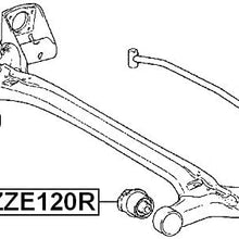 4872552080 - Arm Bushing (for Rear Control Arm) For Toyota - Febest