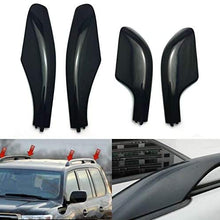 Eastar 4pcs Roof Rack Rail End Cover Shell Cap Protection Fit for Toyota Land Cruiser LC100 FJ100 1998-2007
