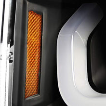 Velocity Concepts for Chevy Silverado 1500 Pickup Black Dual Halo LED Signal Projector Headlights