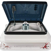 Z.L.F.J.P Camper Motorhome CE 11'' 3 Speeds Adjustable Anti UV ABS with LED Light 12V Caravan RV Roof Vent Fan