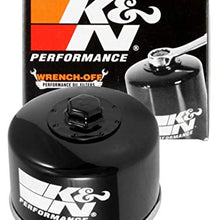 K&N Motorcycle Oil Filter: High Performance, Premium, Designed to be used with Synthetic or Conventional Oils: Fits Select Yamaha, Kymco Vehicles, KN-147