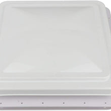 ECCPP RV Roof Vent Lid Cover VK100M 14 x 14 Good White Vent Lid fit for Motorhome Camper Trailer Complete 12 Volt Fan