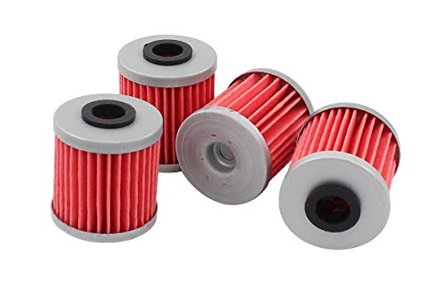 Pack of 4 Oil Filter for Kawasaki KX250 KX250F KX450F for Suzuki RMX450Z RMZ250 RMZ450 Beta EVO 250 300