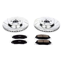 Power Stop K1380 Front Z23 Carbon Fiber Brake Pads with Drilled & Slotted Brake Rotors Kit