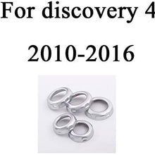 HERBEN 5pcs/Set Chrome Volume and Air Conditioning Knobs Trim for Land Rover Discovery 4 LR4 Car Accessory and Parts
