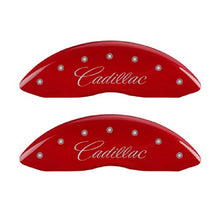 MGP Caliper Covers 35015SCADRD Caliper Cover with Red Powder Coat Finish, (Set of 4)