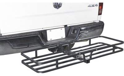 Ultra-Tow Ironton Steel Hitch Cargo Carrier - 500-Lb. Capacity, Black, 53.5in. x 19.5in. x 5in.