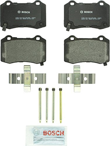 Bosch BP1053 QuietCast Premium Semi-Metallic Disc Brake Pad Set For Select Cadillac CTS STS; Chevrolet Camaro; Chrysler 300; Dodge Challenger, Charger, Durango, Magnum; Ferrari F430; Jeep; Rear