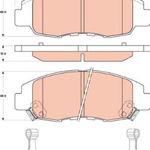 TRW TPC0465A Premium Front Disc Brake Pad Set