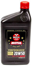 Motul MTL2811QTA 20w50 Classic Peformance Oil, 33.81 Fluid_Ounces