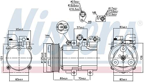 Nissens 890136 Compressor for Air Conditioner