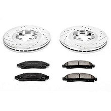 Power Stop K2066 Front Z23 Carbon Fiber Brake Pads with Drilled & Slotted Brake Rotors Kit