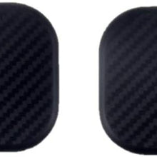 TRUE LINE Automotive Black Square Carbon Fiber Cup Holder Insert Interior Car Tray Anti Slip Pad