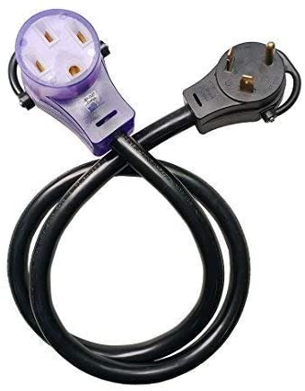 Parkworld 885378 EV Adapter Cord NEMA TT-30P to 14-50R (ONLY for EV or Tesla use, NOT for RV) (1.5FT)