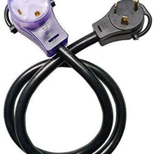 Parkworld 885378 EV Adapter Cord NEMA TT-30P to 14-50R (ONLY for EV or Tesla use, NOT for RV) (1.5FT)