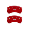 MGP Caliper Covers 16077SMGPRD 'MGP' Engraved Caliper Cover with Red Powder Coat Finish and Silver Characters, (Set of 4)