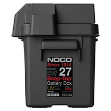 NOCO HM327BKS Group 27 Snap-Top Battery Box For Marine, RV, Camper And Trailer Batteries , Black