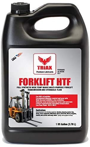 Triax Multipurpose Forklift Hydraulic & Transmission Oil - Hydrostatic Transmission & Hydraulic Oil - Fits 99% of All forklifts - Full Synthetic (1 Gallon (Pack of 1)) (1 gallon (pack of 1))