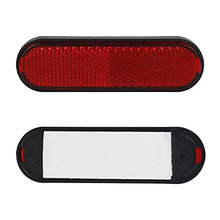 NTHREEAUTO Red Reflectors Motorcycle Safety Reflector Reflective Sticker Universal Compatible with Bicycle, Bike, Trailer, Cars, Trucks, Boat, ATV, Dirt Bike, Driveway