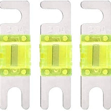 Mini ANL Fuse Multipack 20A, 30A, 40A, 50A, 60A, 80A, 100A, 125A, 150A For Automotive Marine Audio Video System Electronics Fuse 9 Pack (Multi Pack)