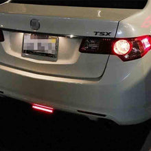 iJDMTOY (1) Universal Fit Brilliant Red 24-SMD LED Light Bar Compatible With Car As Rear Fog Light or 3rd Brake Tail Lamp