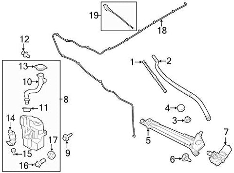 Ford Oem Washer Fluid Reservoir Ej7z17618a Image 8