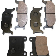 Caltric Front Rear Brake Pads Compatible With Yamaha V-Star 1100 Classic Xvs1100 Xvs 1100 2000-2009 Front Rear Brake Pads