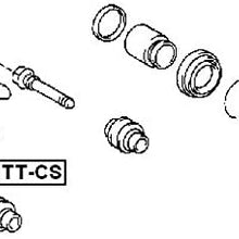 FEBEST TT-CS Brake Cylinder Slide