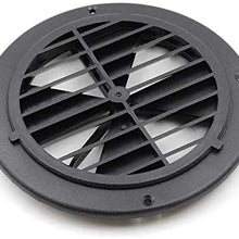 Vents 6.5 Inch Round Air Vents Louver with Screen ABS Grille Air Exhust Vent for Ventilation System (164mm)