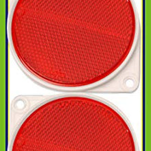 Hy-Ko Products CDRF-3R Nail On Reflector 3 1/4 Diameter Red, 2 Piece