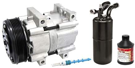 A/C Compressor Kit - with Accumulator, Orifice Tube, Oil, and O-Rings - Compatible with 1995-1997 Ford Ranger 3.0L / 4.0L V6
