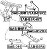 20252Xa00A - Arm Bushing (for the Rear Upper Control Arm) For Subaru - Febest
