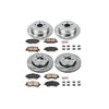 Power Stop KOE2832 Autospecialty Front and Rear Replacement Brake Kit-OE Brake Rotors & Ceramic Brake Pads