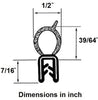 Vertical Bulb Trim Seal Bulb Diameter: 0.5