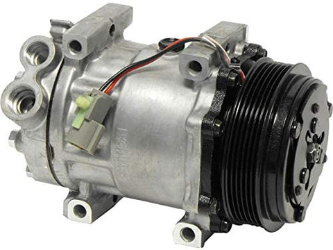 A/C Compressor - Compatible with 2004, 2006-2009, 2011-2016 Ford F53 (with SD7H Compressor, Factory Installed Units Only)
