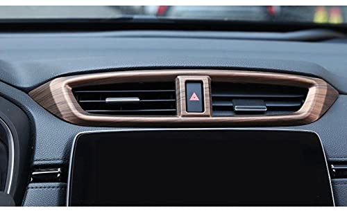 Flash2ning for Honda CRV CR-V 2017-2020 Peach Wood Grain Air Vent Outlet Panel Cover Trim 1 Set