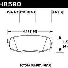 Hawk Performance HB590Y.682 LTS Brake Pad