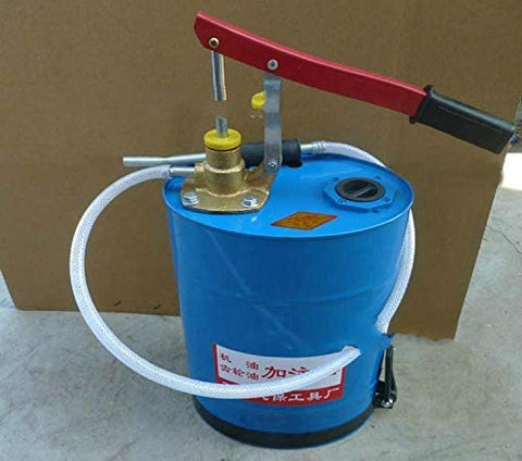 HERCHR Gear Oil Filling Tools, Iron Plastic Head Hand Pressure Hand-operated Gearbox Oil Filler