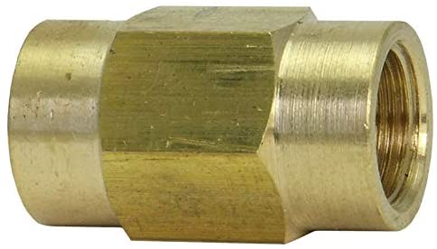 Brass Brake Line Union, 6mm (M12x1.0 Bubble), 1/card