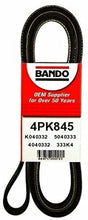 BANDO 3 Piece Serpentine Drive Belt Set Compatible With 2006-2011 Kia Rio and Kia Rio 5 alternator/water pump - air conditioner- power steering 3250 4PK815 4PK845